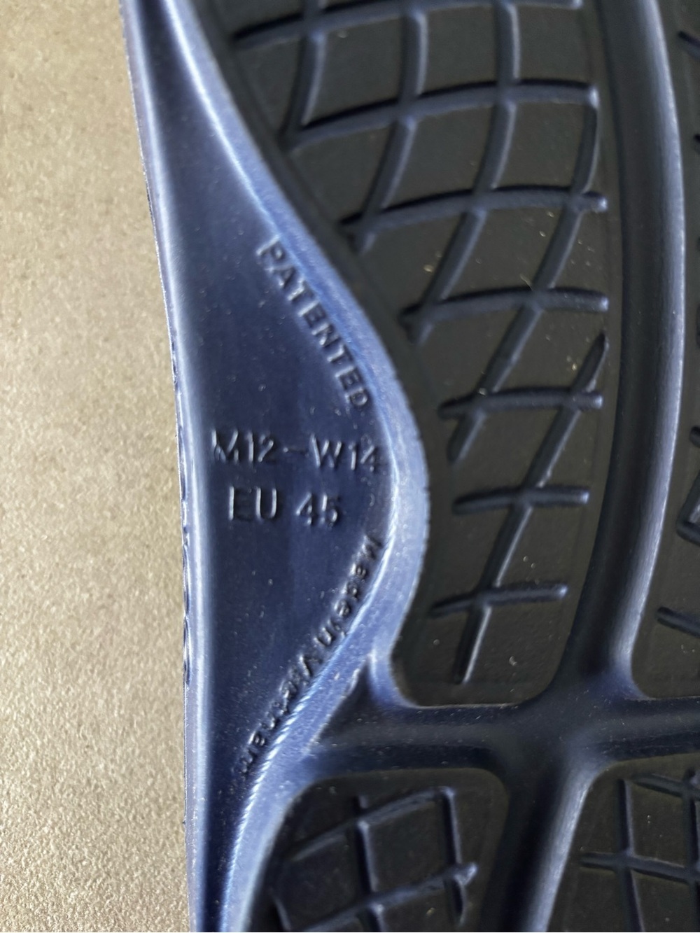 NWOT Oofos Men’s navy Slide Sandals - Slip-On Comfort - Picture 3 of 4